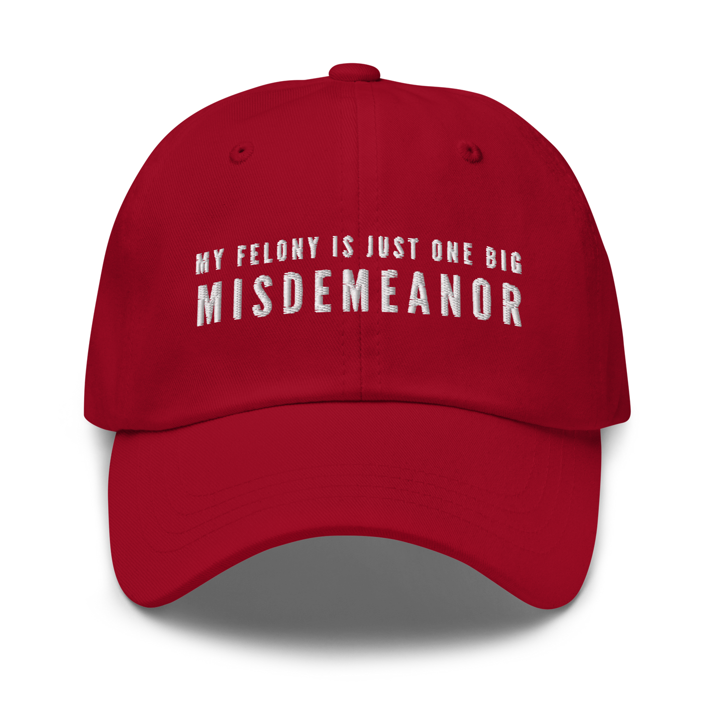 Red classic dad hat