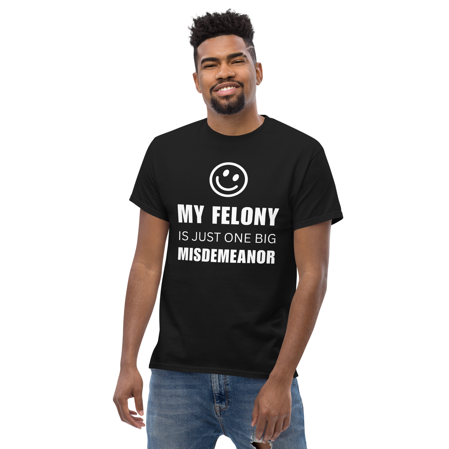 Men’s "Funny Felony" Classic Tee | Gildan 5000