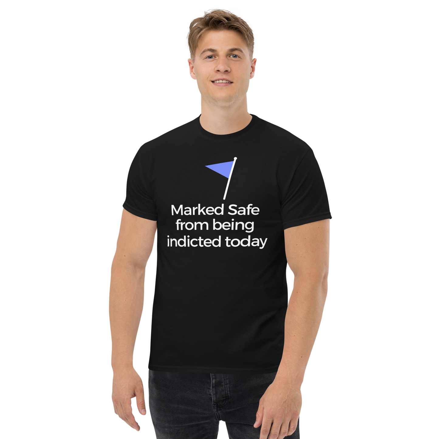 Black classic cotton tee