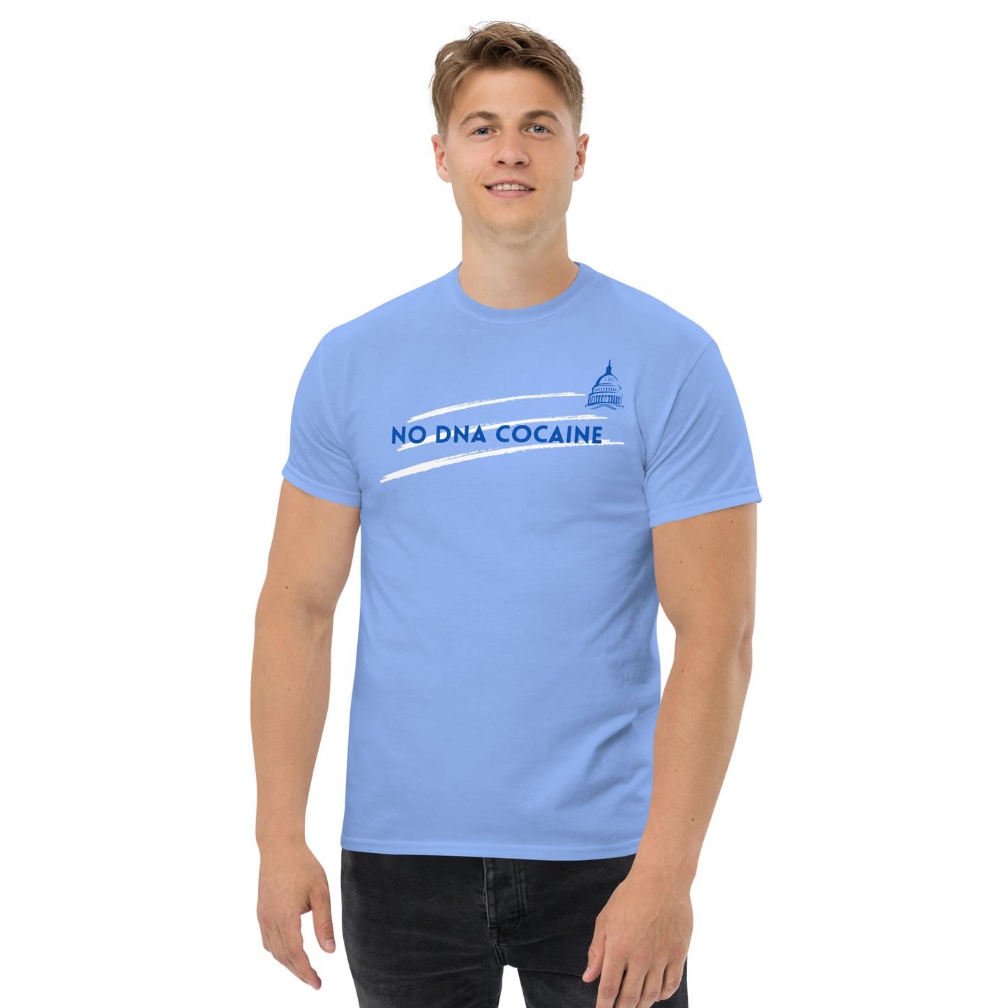 Carolina blue cotton classic tee