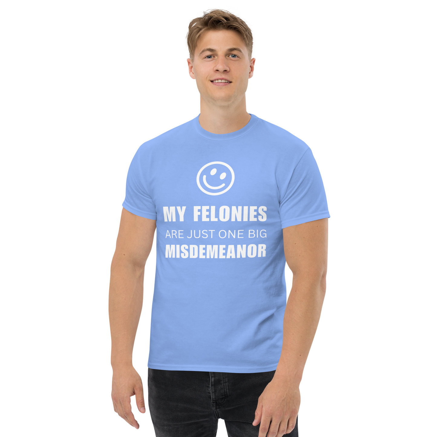 Men’s "Funny Felonies" Classic Tee | Gildan 5000