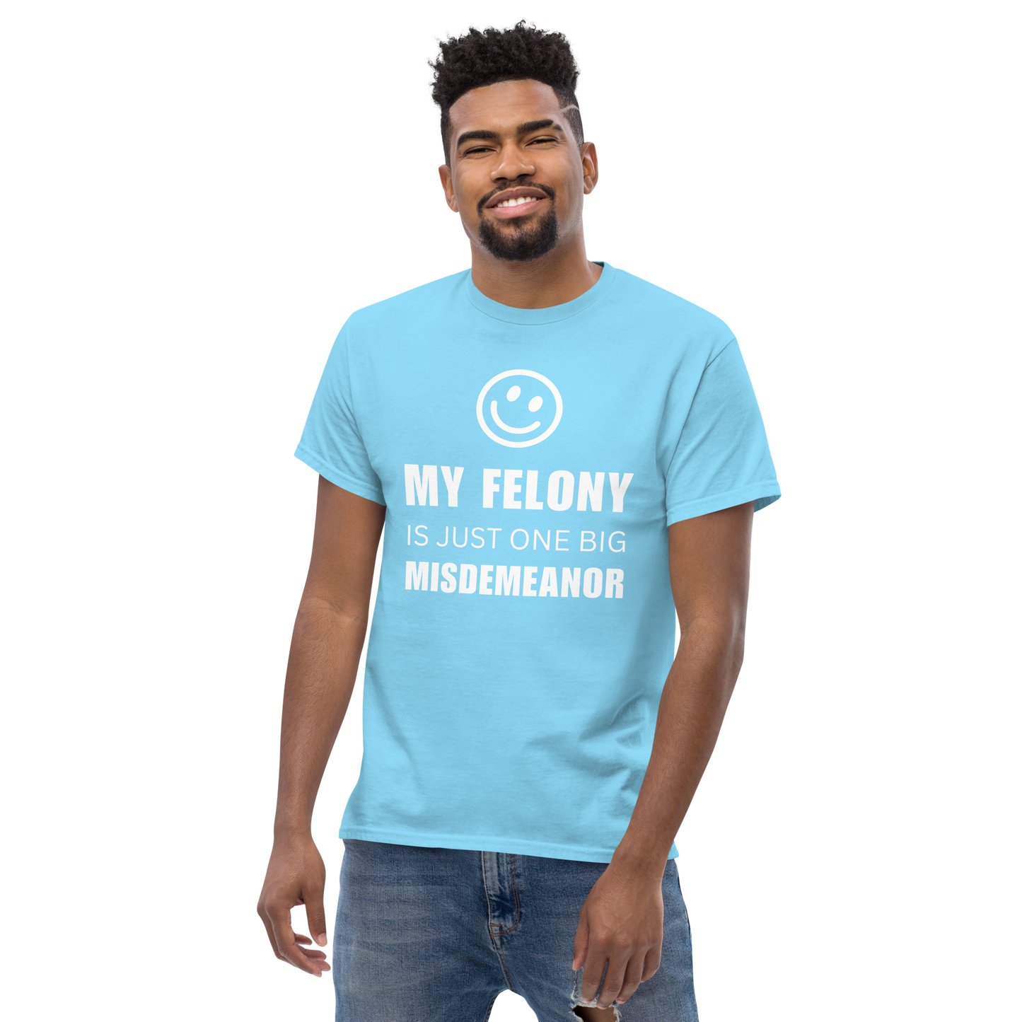 Men’s "Funny Felony" Classic Tee | Gildan 5000