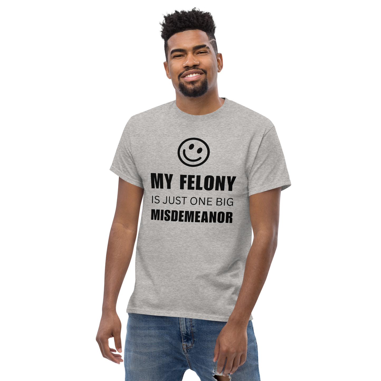 Men’s "Funny Felony" Classic Tee | Gildan 5000