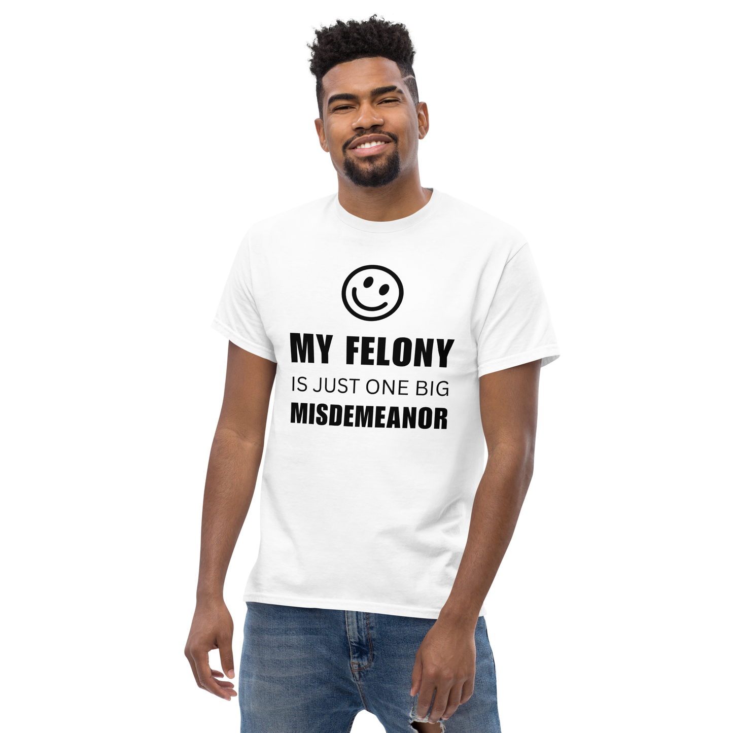 Men’s "Funny Felony" Classic Tee | Gildan 5000