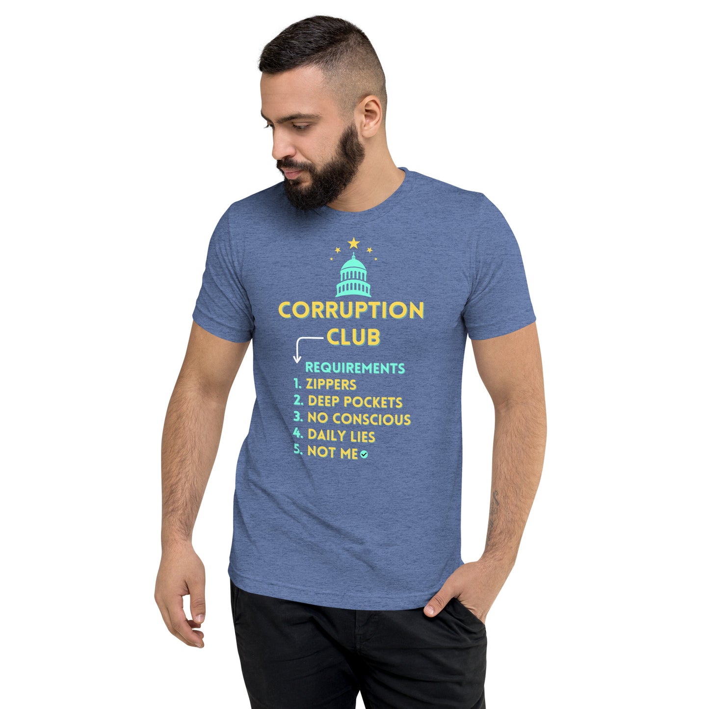 Unisex "Corruption Club" Tri-Blend Bella + Canvas