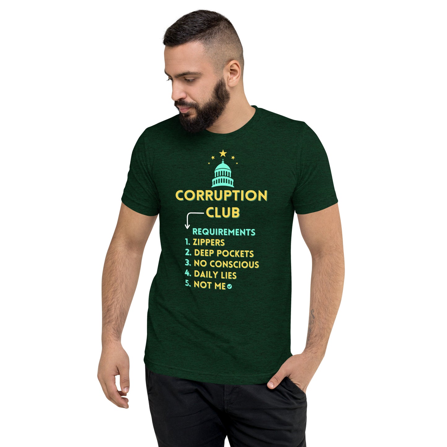 Unisex "Corruption Club" Tri-Blend Bella + Canvas