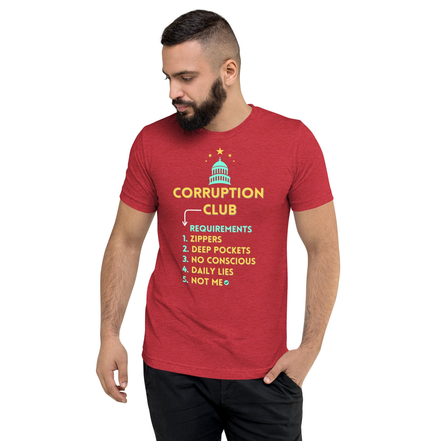 Unisex "Corruption Club" Tri-Blend Bella + Canvas