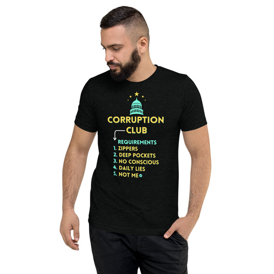 Unisex "Corruption Club" Tri-Blend Bella + Canvas