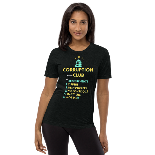 Unisex "Corruption Club" Tri-Blend Bella + Canvas