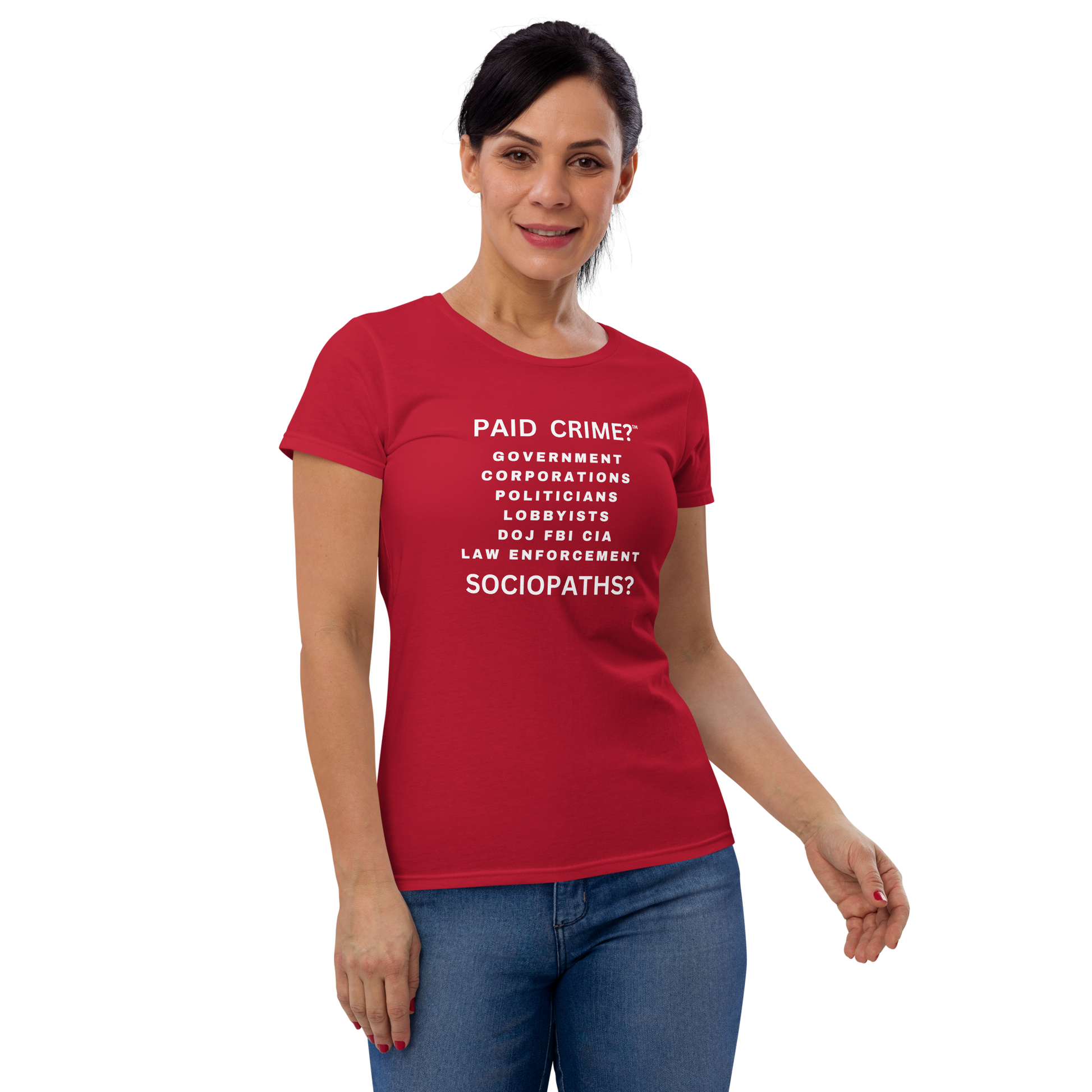 Women's fashion fit true red tee