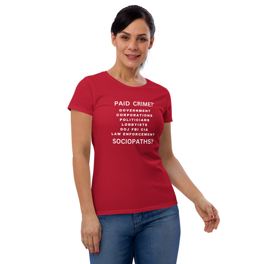 Women's fashion fit true red tee